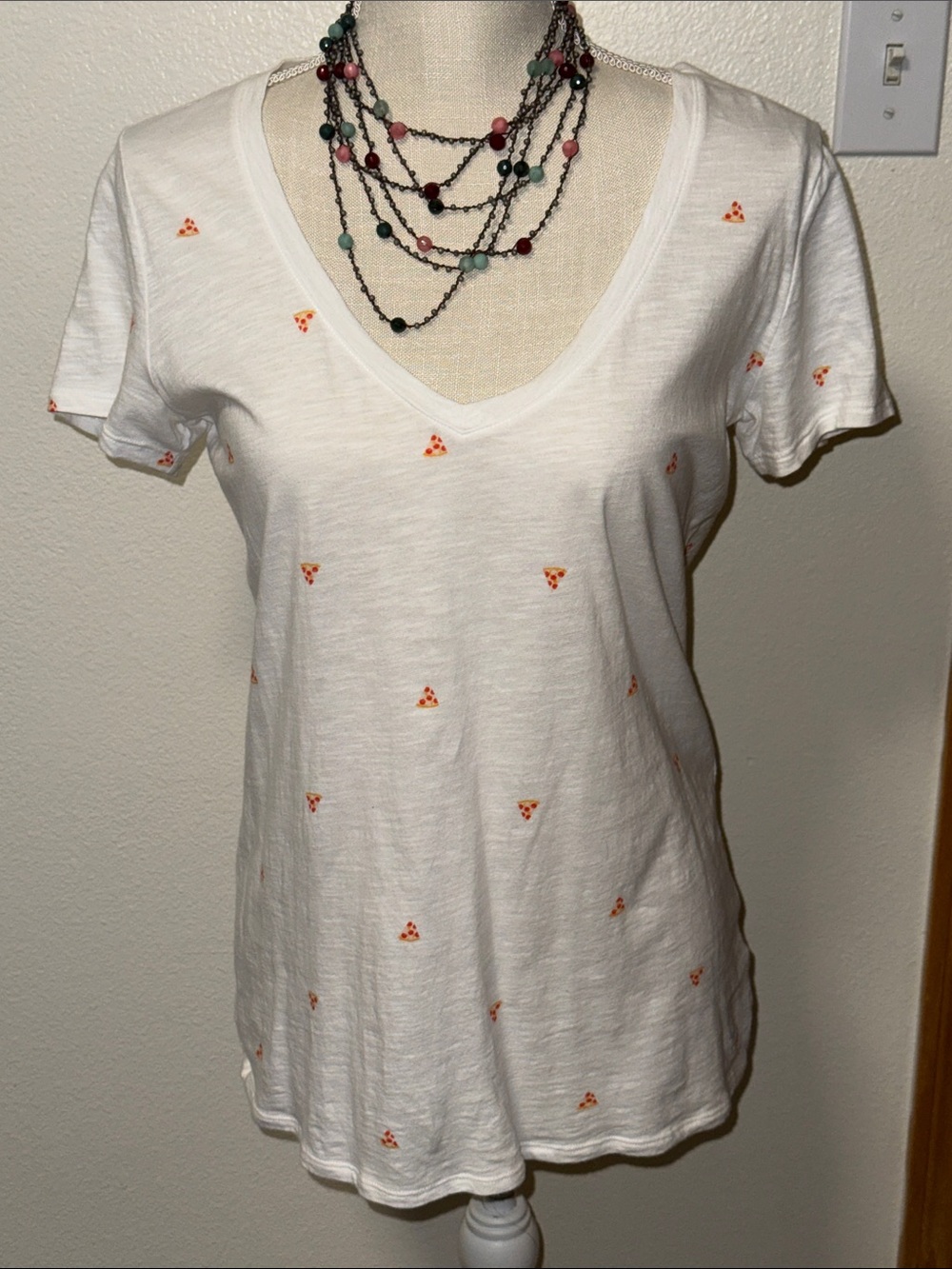 VS PINK V Neck Tee Size Small